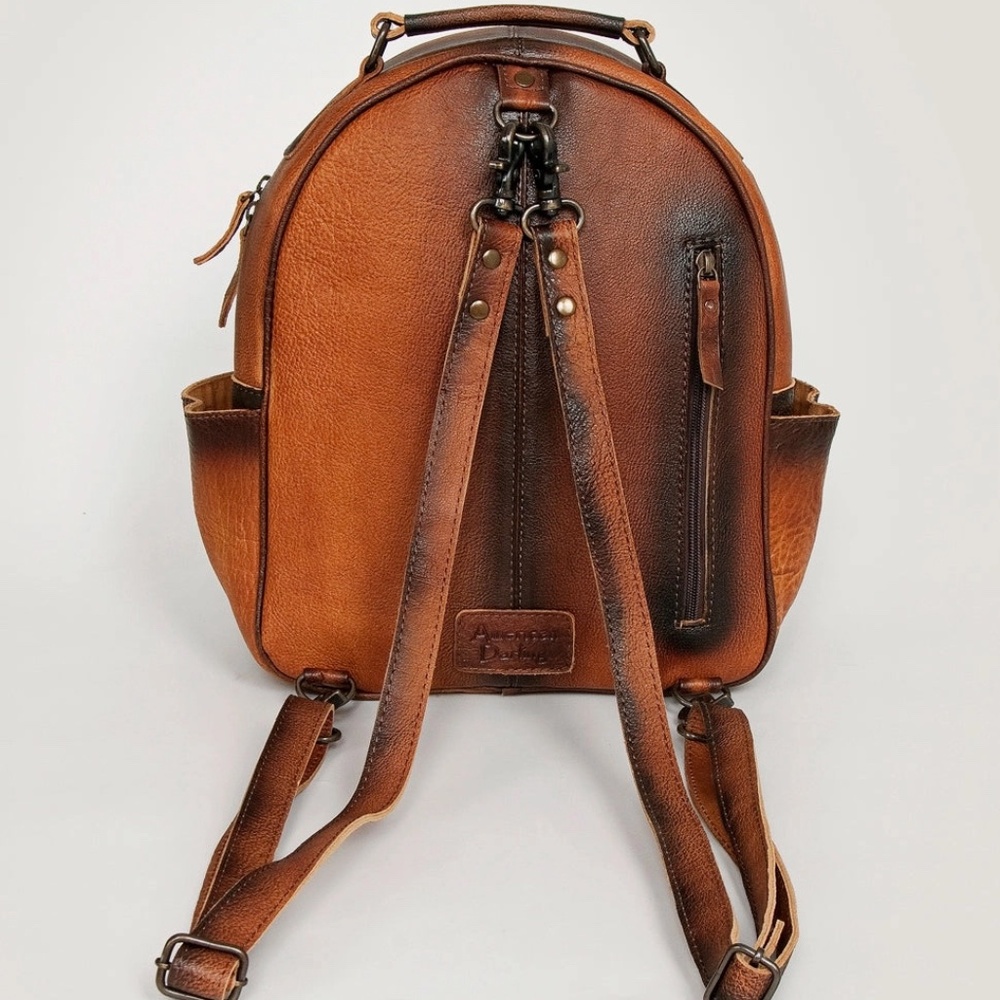 Genuine Western Leather Women backpack purse - Picture 5 of 7